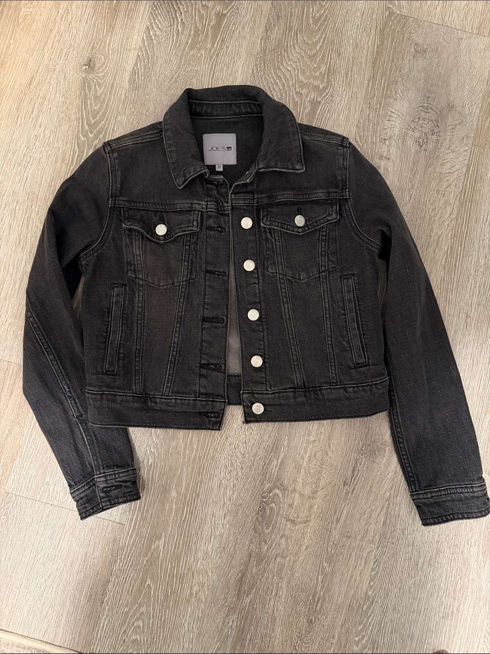 Joe's Jeans Black Washed Denim Jacket